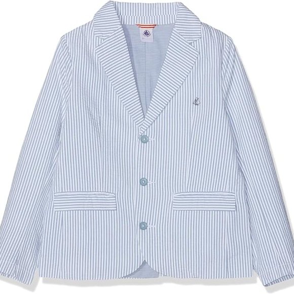 Petit Bateau Boys Seersucker Blazer - Size 12 Yrs - Picture 8 of 8